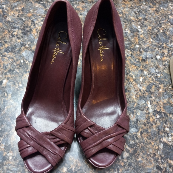 Cole Haan Leather Heels - Picture 1 of 15